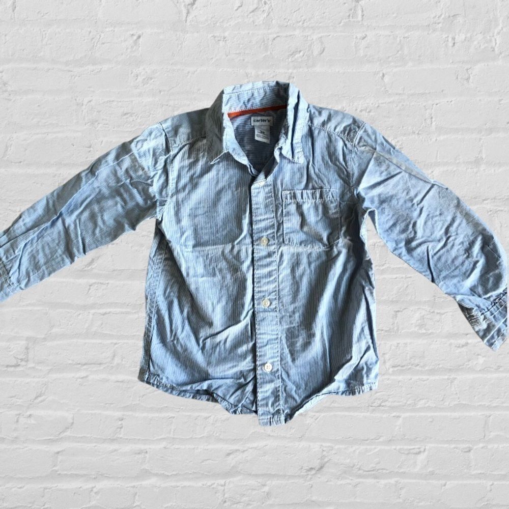 Carter’s Long sleeve pinstriped buttondown